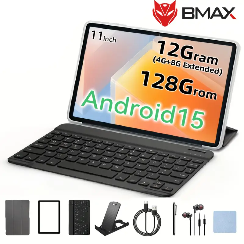 i11s 11 tablet t606 8 core 12gb 4gb 8gb expandable 128gb storage 5mp front 13mp back cameras type c 6000mah battery with keyboard case stylus stand earphones screen protector for 14 compatible 1